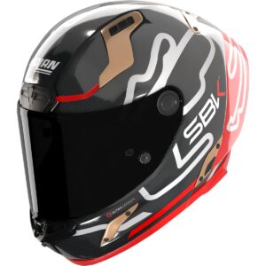 NOLAN X-804 RS Ultra Carbon SBK Carbon / Red / Gold Full-Face Helmet - Image 1