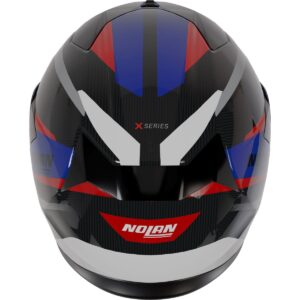 NOLAN X-904 Ultra Carbon Calibro Carbon / Anthracite / Blue / Red Full-Face Helmet - Image 3