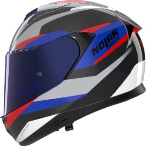 NOLAN X-904 Ultra Carbon Calibro Carbon / Anthracite / Blue / Red Full-Face Helmet - Image 2