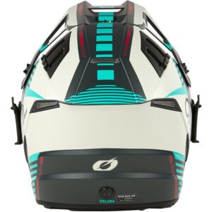 Casco de motocross O'NEAL EX-SRS Quin Gris / Blue-Green 2025 - Imagen 5