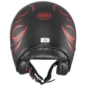 Casco integral PREMIER Vintage Fr Rojo Chromed Bm - Imagen 3