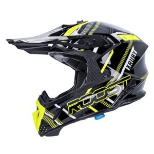 Casco de motocross ROOST X-Ruby Oxide MIPS Negro Flúor - Imagen 1