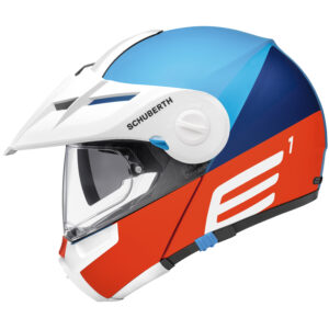 SCHUBERTH E1 Cut Blue Full-Face Helmet - Image 2