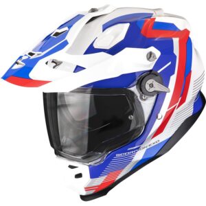 SCORPION ADF-9000 Air Patrol White / Blue / Red Full-Face Helmet - Image 1