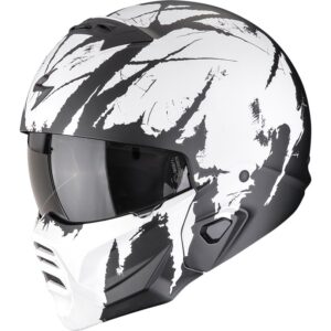 Casco integral SCORPION Exo-Combat II Marauder Negro Mate / Blanco - Imagen 1