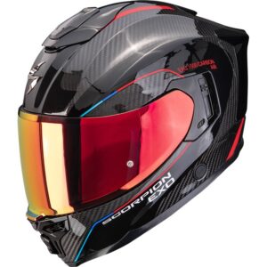 Casco integral SCORPION Exo-1500 Carbon Air Mundi Negro / Rojo - Imagen 1