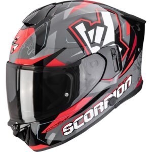 Casco integral SCORPION Exo-530 Air Rok Gris / Negro / Rojo - Imagen 1
