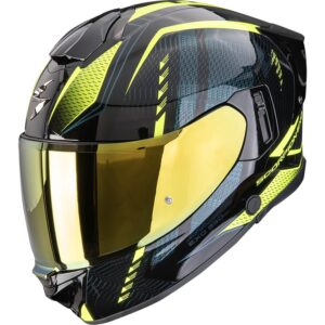 Casco integral SCORPION Exo-530 Air Theras Negro / Amarillo Neón - Imagen 1