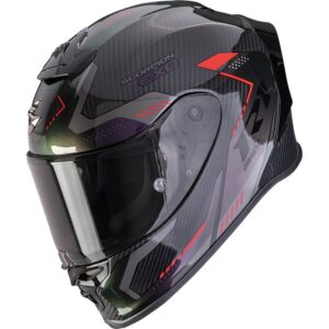 SCORPION Exo-R1 Evo Carbon Air Propel Black Chameleon Full-Face Helmet - Image 1