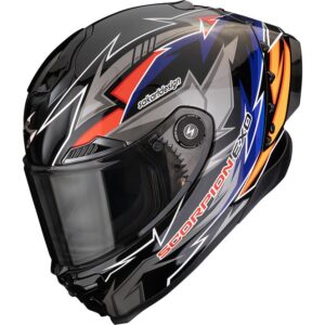 Casco integral SCORPION Exo-Race Air Move On Negro / Azul / Naranja - Imagen 1