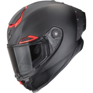 Casco integral SCORPION Exo-Race Air Negro Mate / Rojo - Imagen 1