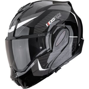 Casco integral SCORPION Exo-Tech Evo Pro Acuti Negro / Plata - Imagen 1