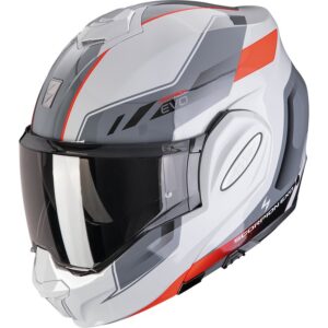 Casco integral SCORPION Exo-Tech Evo Socius Gris / Rojo - Imagen 1