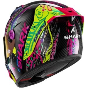 SHARK Aeron Fawn Carbon / Violet / Yellow Full-Face Helmet - Image 2
