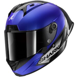 Casco integral SHARK Aeron GP Blank SP Carbono / Azul / Antracita - Imagen 1