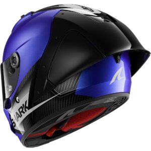Casco integral SHARK Aeron GP Blank SP Carbono / Azul / Antracita - Imagen 3
