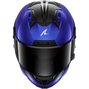 Casco integral SHARK Aeron GP Blank SP Carbono / Azul / Antracita - Imagen 2