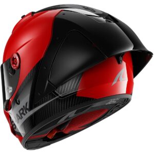 Casco integral SHARK Aeron GP Blank SP Carbono / Rojo / Antracita - Imagen 3