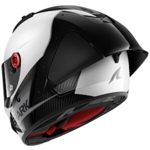 Casco integral SHARK Aeron GP Blank SP Carbono / Blanco / Antracita - Imagen 3