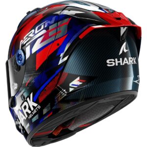 SHARK Aeron Zarco GP de France Carbon / Blue / Chrom Full-Face Helmet - Image 2