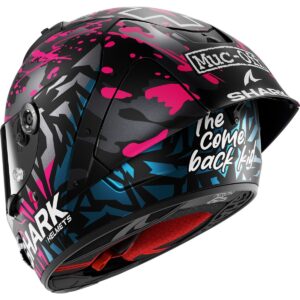 Casco integral SHARK Aeron GP FIM Redding Negro / Violeta / Azul - Imagen 2