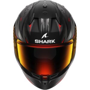Casco integral SHARK D-Skwal 3 Blast-R Negro Mate / Antracita / Rojo - Imagen 2