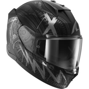 Casco integral SHARK D-Skwal 3 Shiever Negro / Antracita / Plata - Imagen 3
