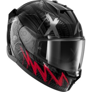 Casco integral SHARK D-Skwal 3 Shiever Negro / Antracita / Rojo - Imagen 3