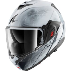 Casco integral SHARK Oxo Speed-Tech Plata / Blanco / Negro - Imagen 2