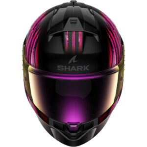 Casco integral SHARK Ridill 2 Assya Negro / Violeta / Violeta - Imagen 3