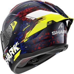 Casco integral SHARK Skwal Cup Speed-Vib Azul / Rojo / Amarillo - Imagen 2