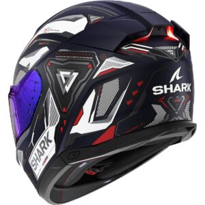 SHARK Skwal i3 Link Mat Blue / White / Red Full-Face Helmet - Image 2