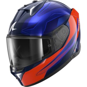 Casco integral SHARK Skwal i3 Mekarium Azul / Naranja - Imagen 1