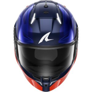 Casco integral SHARK Skwal i3 Mekarium Azul / Naranja - Imagen 3