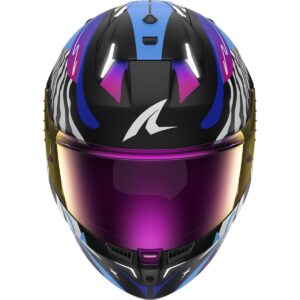 Casco integral SHARK Skwal i3 Speed-Fancy Negro / Blanco / Azul - Imagen 3