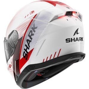 Casco integral SHARK Skwal i3 Speed-Tech Blanco / Rojo / Negro - Imagen 2