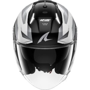Casco jet SHARK Skwal i3 Jet Mekarium Negro / Chrom / Blanco - Imagen 3
