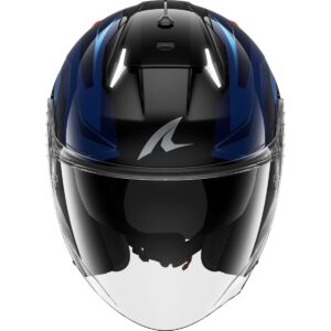 Casco jet SHARK Skwal i3 Jet Mekarium Negro / Chrom / Naranja - Imagen 3