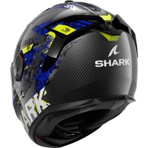 SHARK Spartan GT Pro Carbon Speed-Vib Carbon / Anthracite / Blue Full-Face Helmet - Image 2