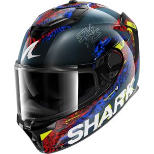 Casco integral SHARK Spartan GT Pro Carbon Speed-Vib Carbono / Azul / Rojo - Imagen 1