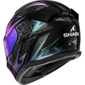 Casco integral SHARK D-Skwal 3 Blast-R Negro / Verde / Glitter - Imagen 2