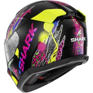 Casco integral SHARK D-Skwal 3 Fawn Negro / Violeta / Amarillo - Imagen 2