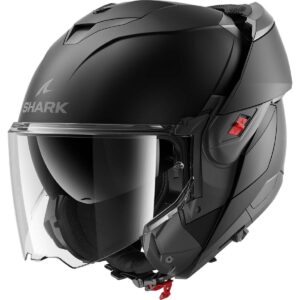 SHARK Oxo Blank Matt Black / Anthracite Full-Face Helmet - Image 1