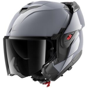 Casco integral SHARK Oxo Dark Shadow Gun Plata - Imagen 1