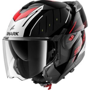 Casco integral SHARK Oxo Rydger Negro / Plata / Rojo - Imagen 1