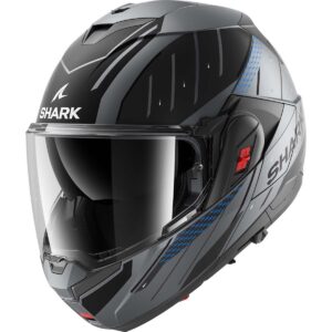 Casco integral SHARK Oxo Rydger Antracita Mate / Azul / Negro - Imagen 2