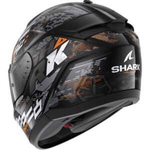 SHARK Ridill 2 Molokai Black / Silver / Orange Full-Face Helmet - Image 2