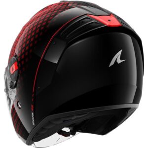 Casco jet SHARK RS Jet Stride Negro / Rojo / Antrhracite - Imagen 3