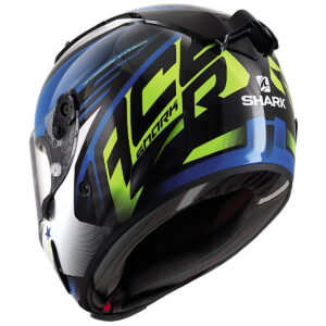 Casco integral SHARK Race-R Pro Aspy Negro / Azul / Amarillo - Imagen 3