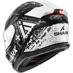 Casco integral SHARK Skwal i3 Hellcat Negro / Chrom / Plata - Imagen 2